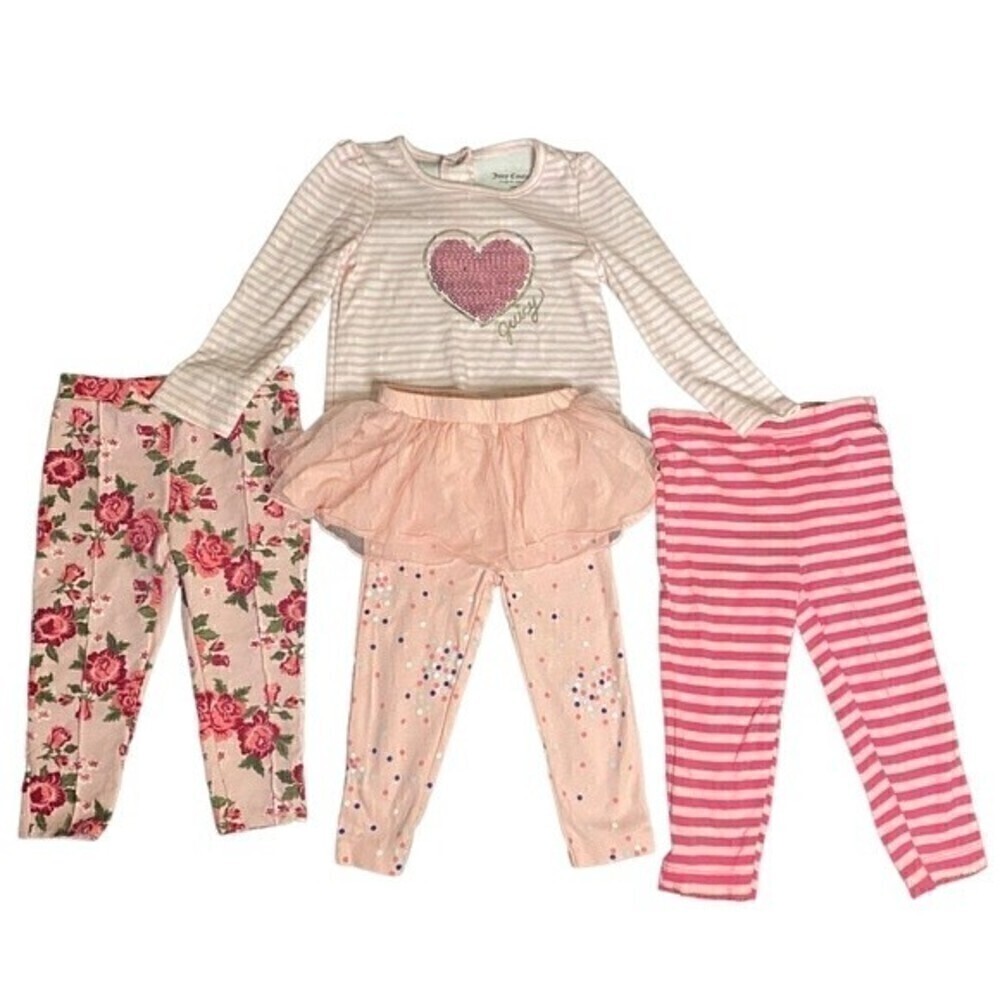 Juicy Couture, Carter's, Garanimals Girl Clothes Bundle Pink 12M, 18M, 24M
